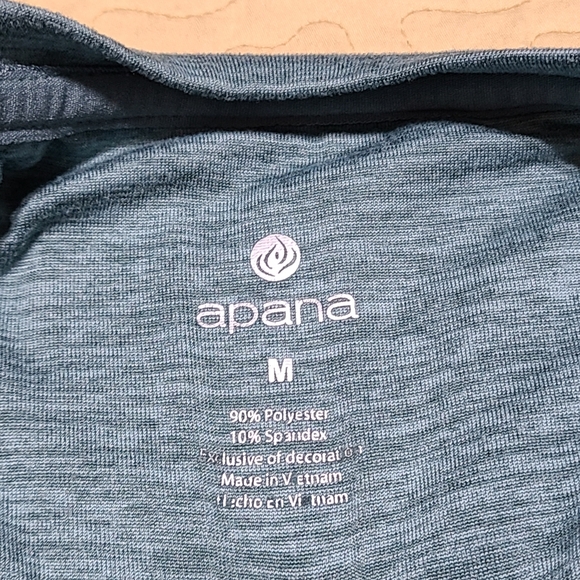 Apana athletic yoga running longsleeve T shirt size M - Picture 3 of 4